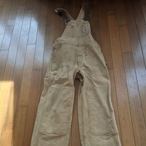 Carhartt Vintage Brown Overalls 34x30